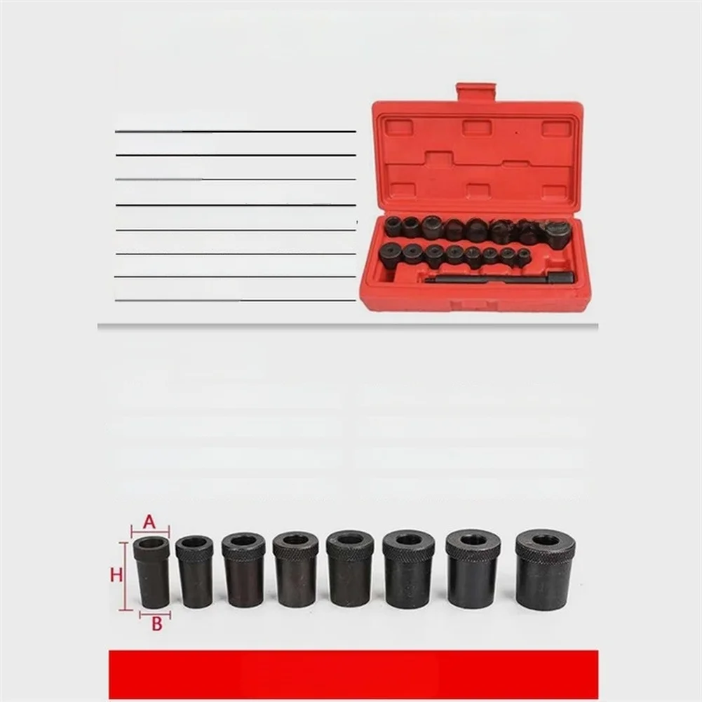Clutch Alignment Tool Set 17 Pieces for Flywheel For Pilot Hole Setup and Clutch Assembly on Various Car Makes and Models