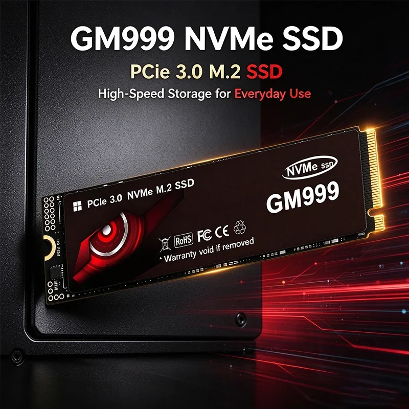 Original GM999 SSD PCIe3.0 M.2 2280 NVMe SSD 500GB 1TB 2TB 4TB Gaming SSD Internal Solid State Drive SSD for Content Creators