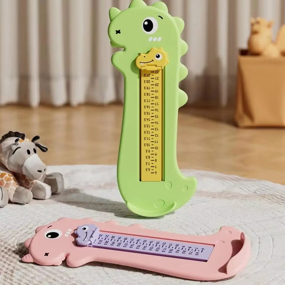 Portable Foot Measuring Device Sliding Baffle Cartoon Baby Feet Sizer Easy To Use Wear-resistant Kids Foot Ruler Toddler