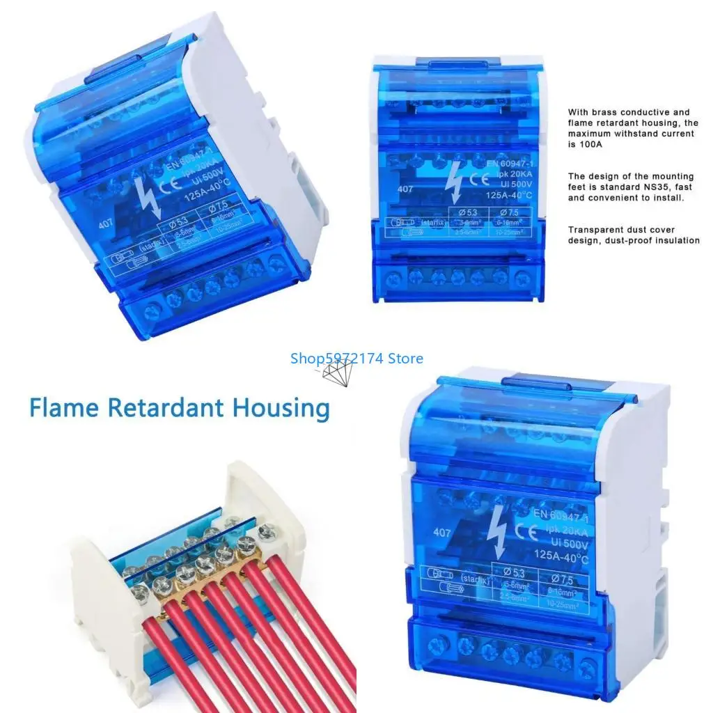 Y3NB High Temperatures Resistant 407 Terminals Block Box With 24 Output