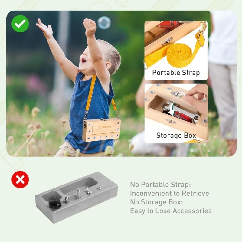  Early Education Practice Toy Featuring 10 Screws And 7 Tools For Toddlers 3 To 5 Years