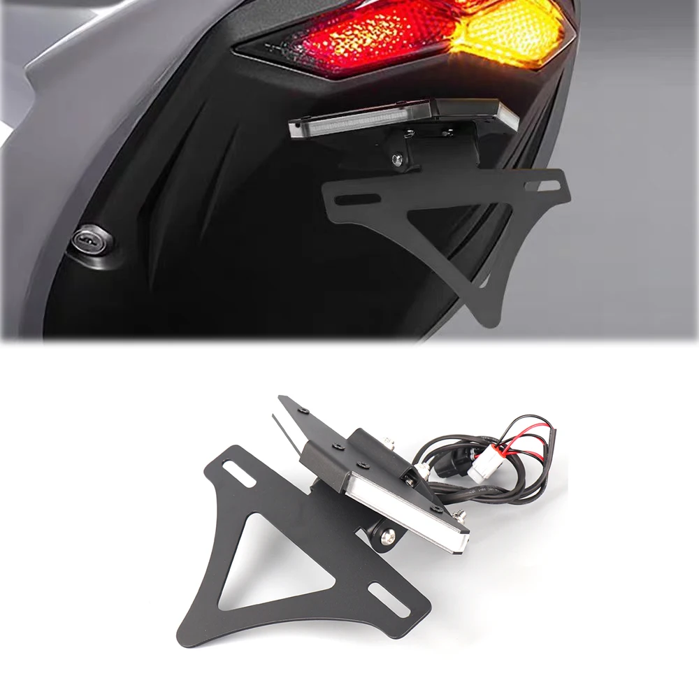 

For ﻿KAWASAKI Ninja ZX-6R ZX 636 2024 2025 Motorcycle LED Turn Light Rear Short Tail License Plate Holder Tailstock