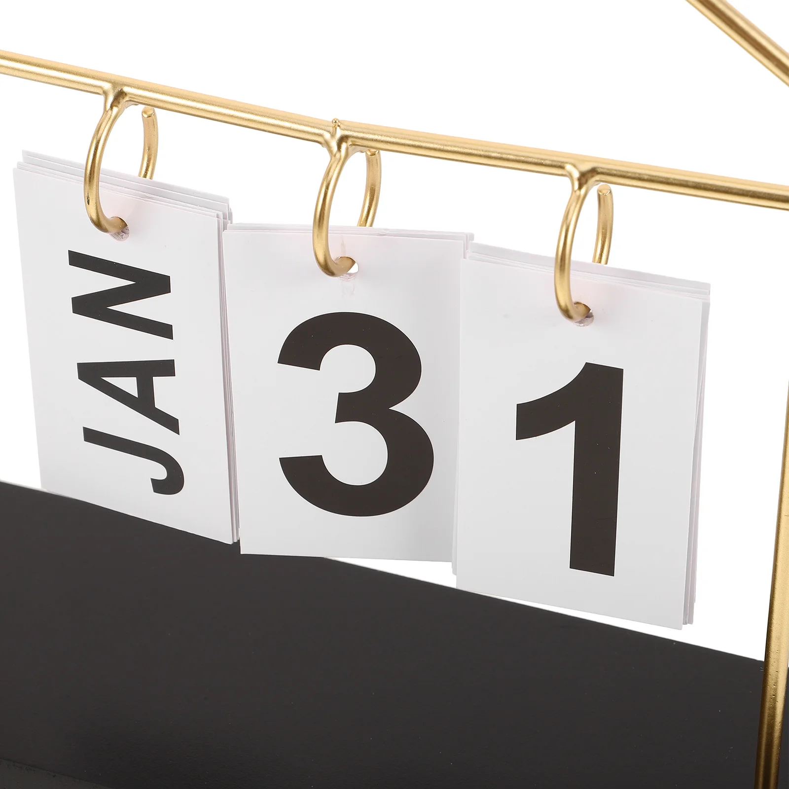 Creative Metal Perpetual Flip Calendar 2025 Desktop Organizer Office Home Desk Decoration Daily Reusable Calendar