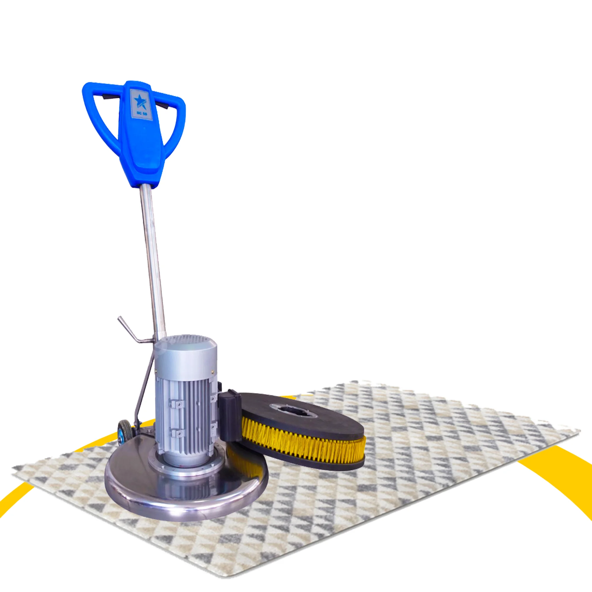 Chrome stainless quality large brush carpet rug cleaning washing machine cleanvac from Turkey