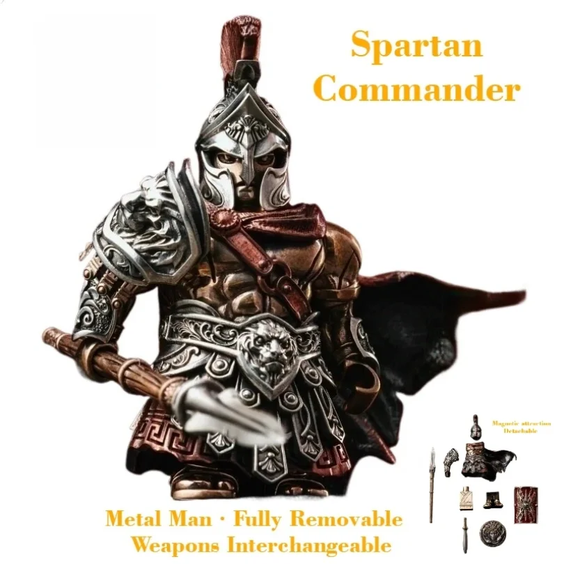 

High Quality Magnetic attraction Detachable Spartan Metal Figurine | Collectible Desktop Decoration for Home Office Figurines