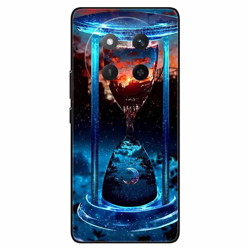 For Honor Magic7 Lite 5G Case Cool Black Silicon Soft TPU Phone Cases for Honor Magic 7 Pro 7Pro 7Lite Protective Back Shell New