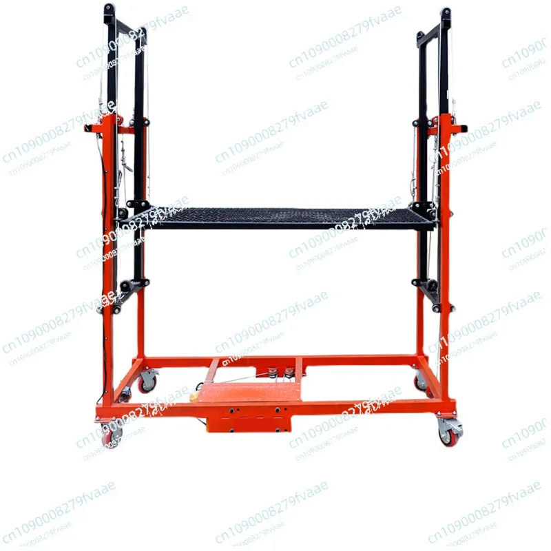 

Electric lifting scaffolding 1.5M automatic folding mobile remote control indoor construction site decoration shelf new lift pla