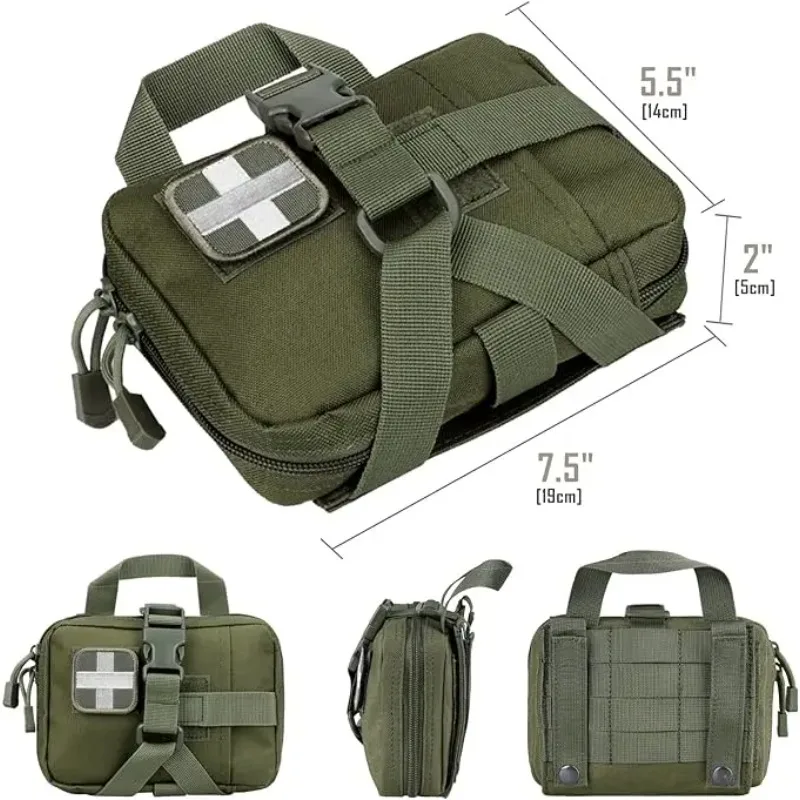 Tactical EMT Pouch, Rip Away Molle Medical Pouches IFAK Tear-Away First Aid Kit Emergency Survival Bag for Travel Outdoor Hiking