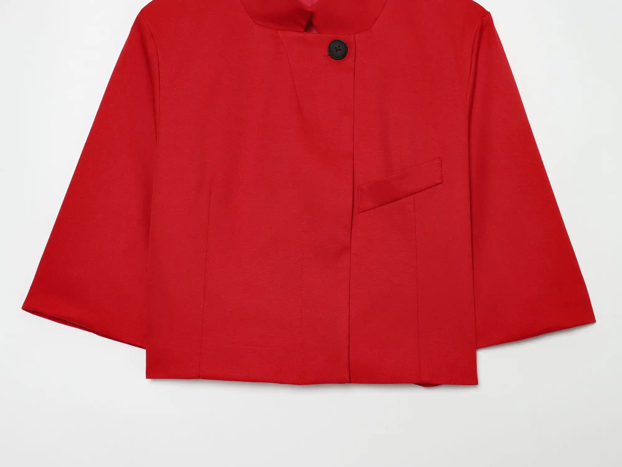 KONDALA Damen High-Street Roter Kurzer Blazer Eleganter Schicker Kurzarm-Blazer Neu 2026 Sommer Trendiger Freizeit-Blazer für Frauen – Detail 10