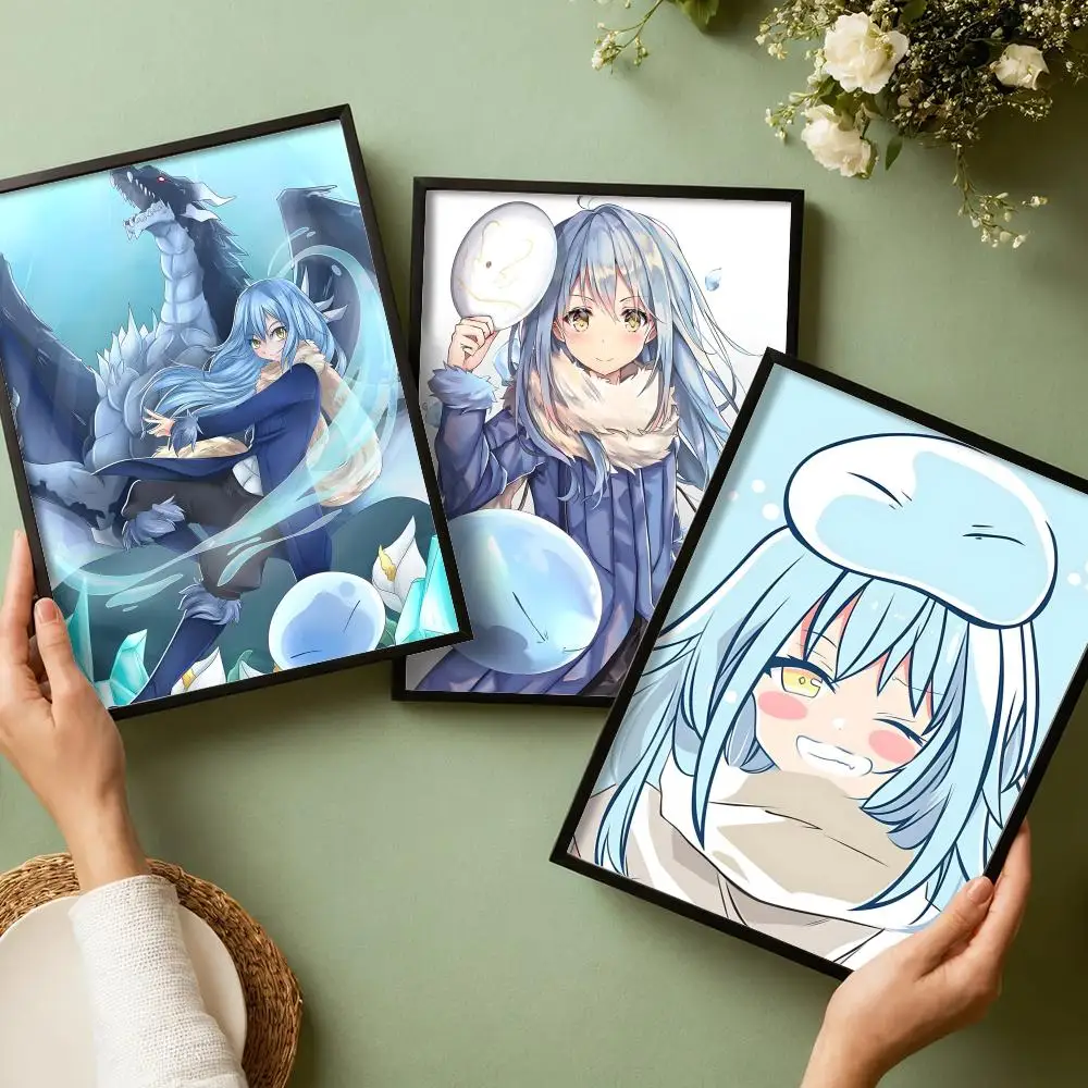 That Time I Got R-Reincarnated as a S-Slime Poster Stickers Painting Self-Adhesive Art for Bedroom Living Room Decor Decals Gift