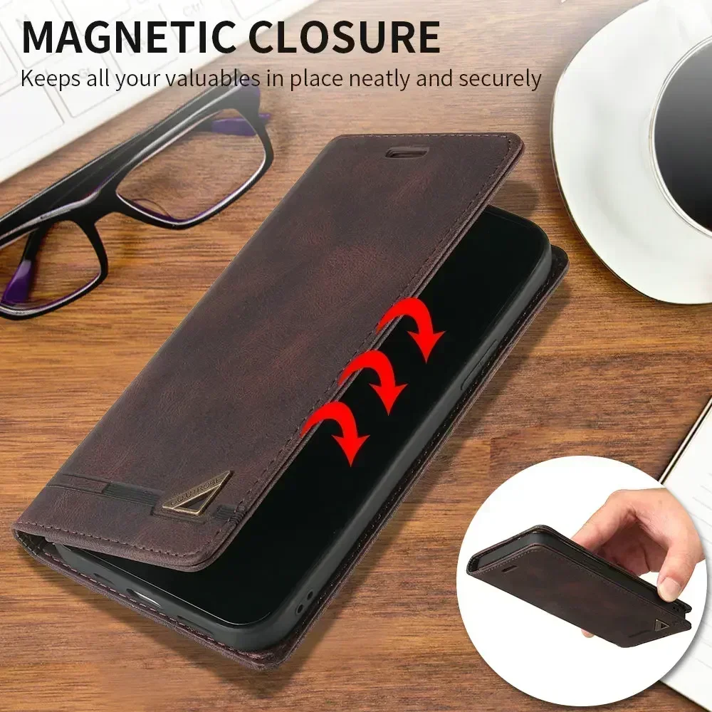 For Xiaomi 13T 12 T Mi 12T 14 11T 12C Flip Case RFID Leather Book Funda Redmi Note 13 Pro Plus Case Mi 11 Lite 5G NE 12s 11s 13c