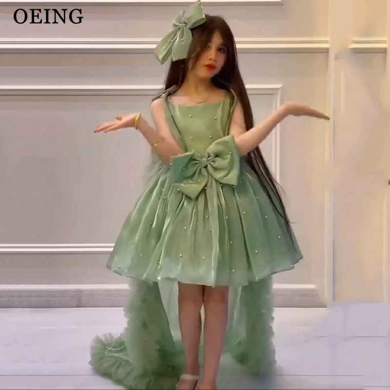 

BOEING лесной стиль платья с цветочным узором для девочек с жемчужными бантами со съемным шлейфом платье для свадебной вечеринки платье принцессы на день рождения по индивидуальному заказу