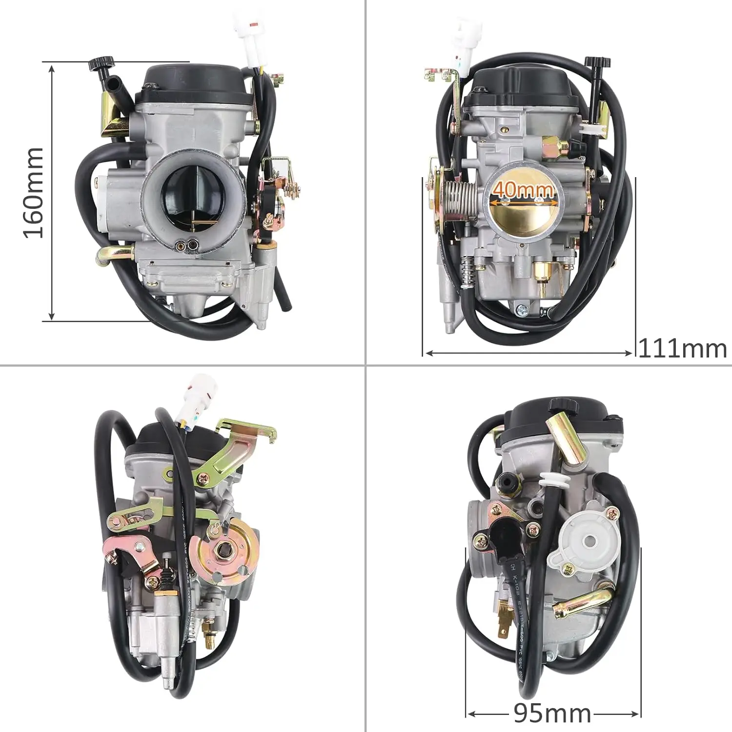 Carburetor for Yamaha Road Star XV1600 XV1700 4WM-14101-03-00 With intake manifold spark plug - view 4