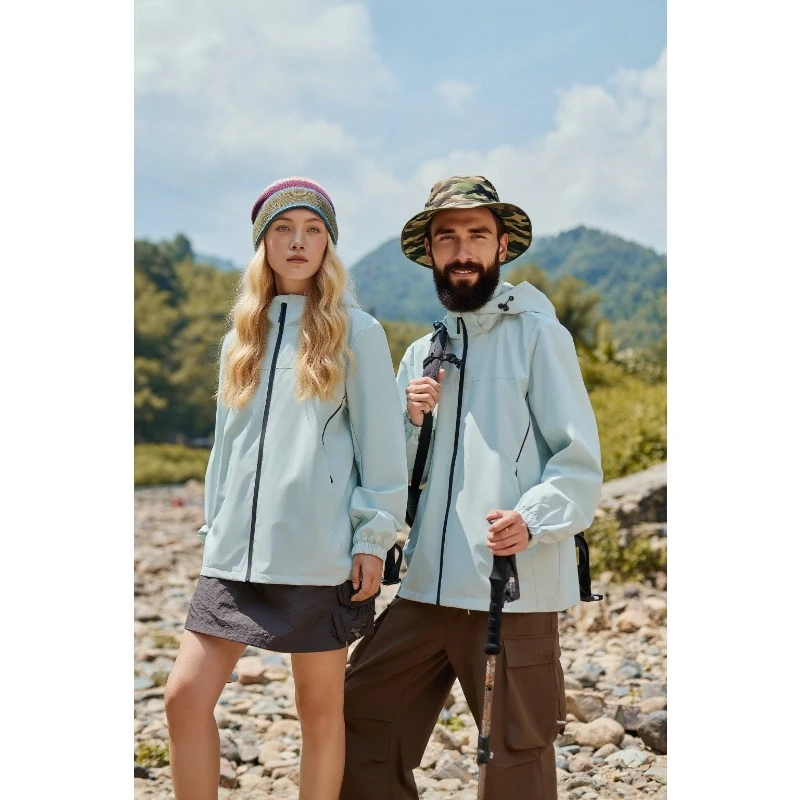 

Outdoor Jackets Men's and Women's Spring and Autumn Thin Section Windproof Waterproof Hiking Climbing Couples Jacket