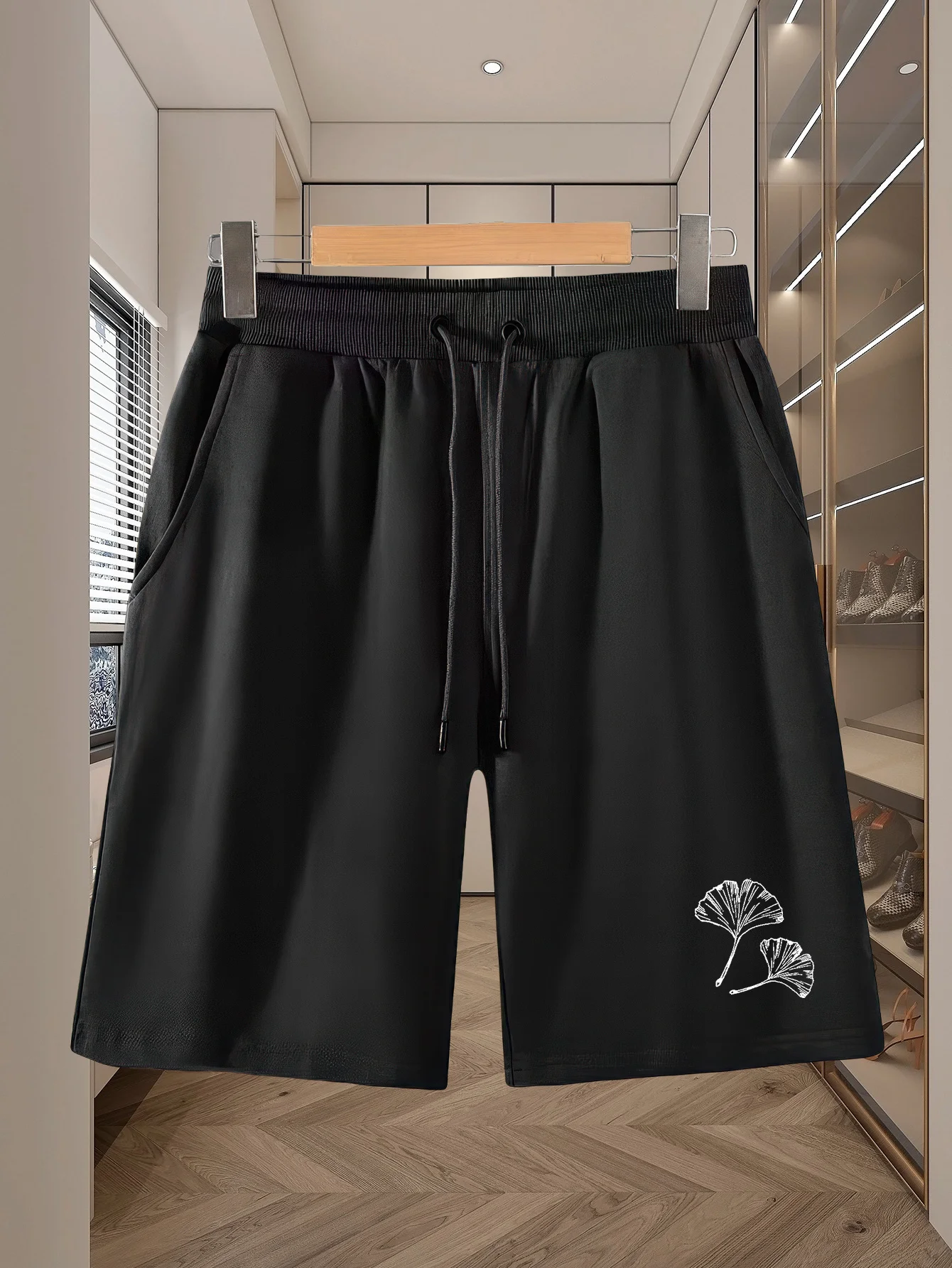 

Мужские спортивные повседневные шорты с эластичным поясом и шнурком, легкие и дышащие, для пляжа.