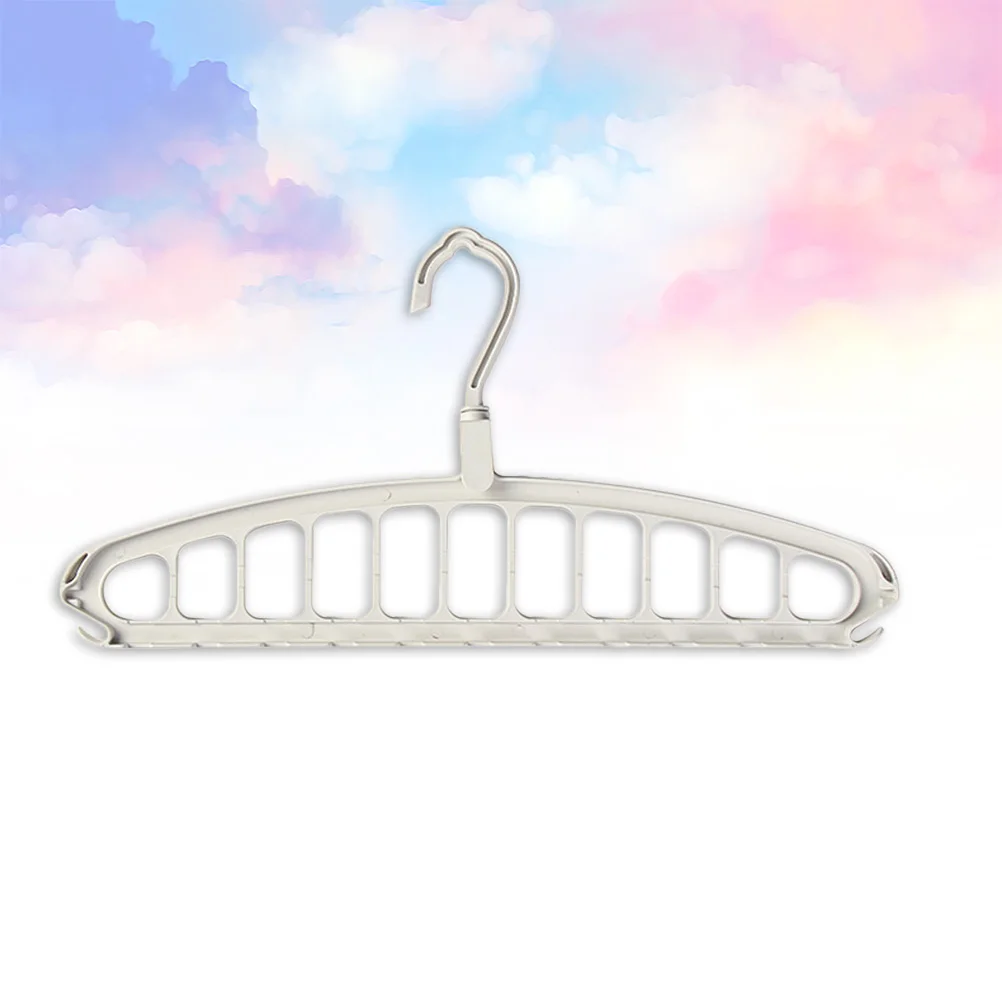 

Folding Hanger 9 Holes Space Saver Wardrobe Rack PP Material Clothes Organizer Rotatable Hook Laundry Dryer Storage
