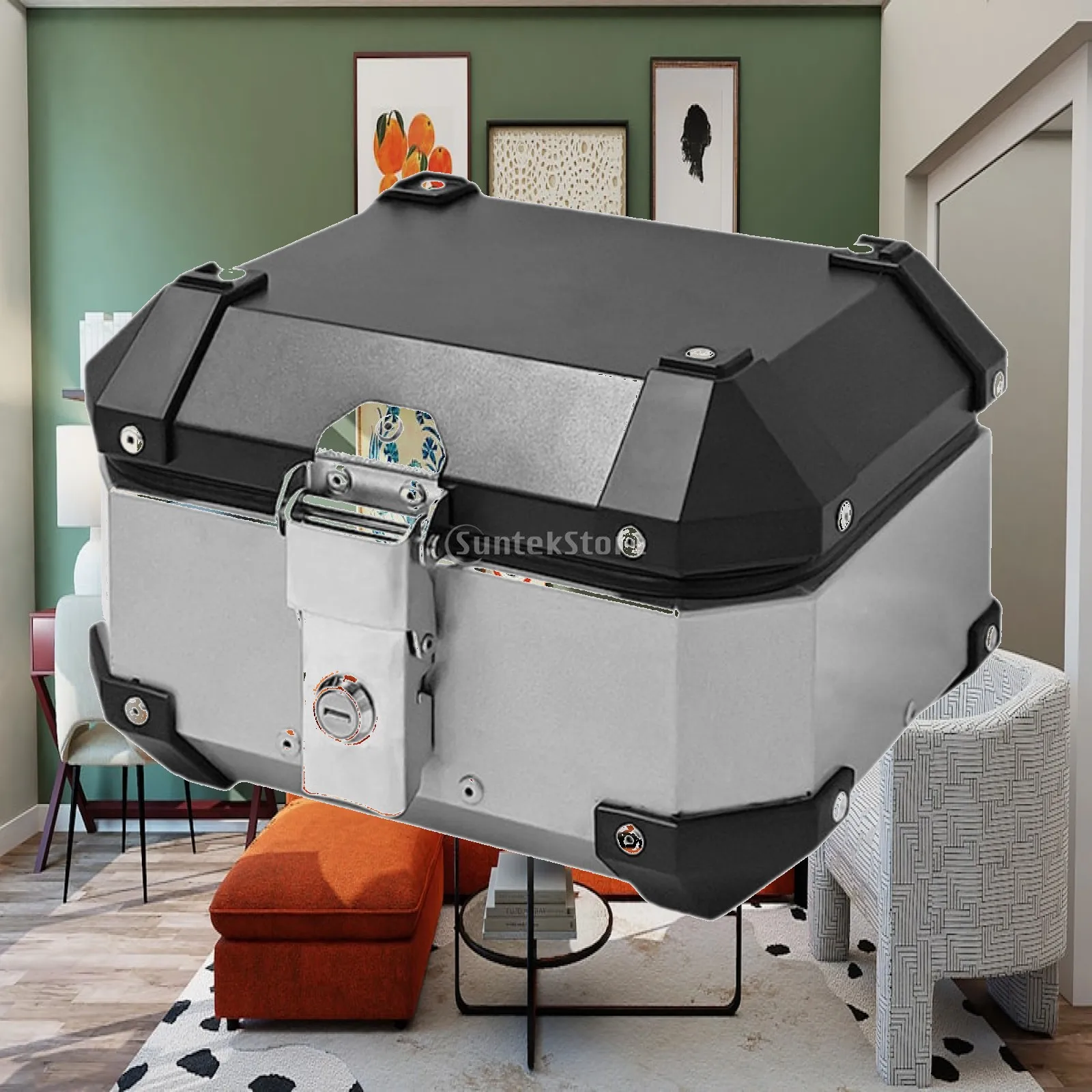 Motorcycle Top Case Travel Equipment Luggage Case Multifunction Large Capacity Sturdy 8L Motorcycle Motorcycle Rear Top Box