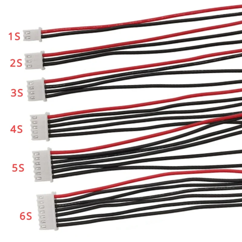 JST-XH2.54mm 1S 2S 3S 4S 5S 6S 8S Lipo Battery Balance Charger Cable B6 Connector Plug Wire 22AWG 10cm 15cm 20cm 30cm