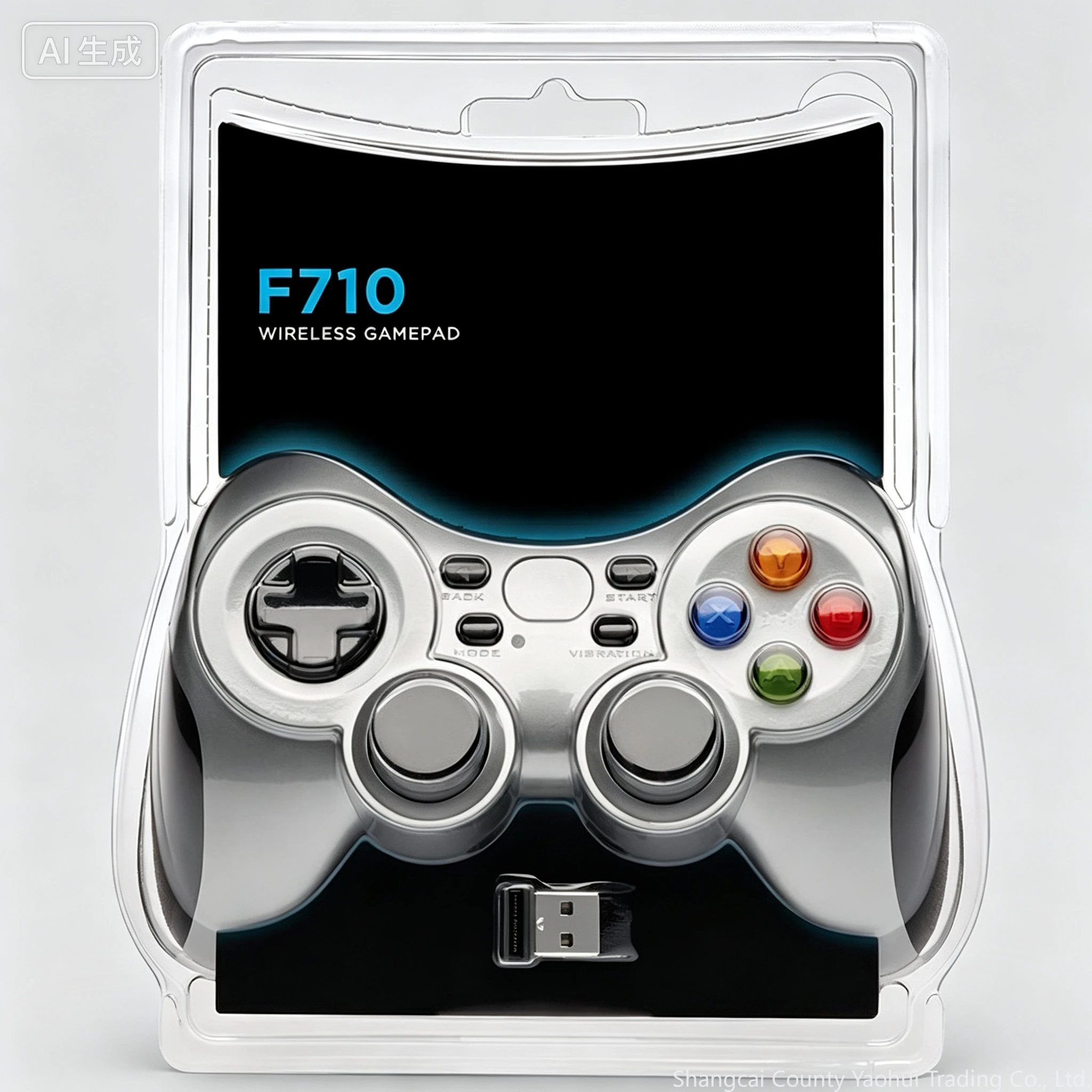 For Logitech f710 wireless gamepad 4-axis dual vibration motor suitable for pc android tv simulator