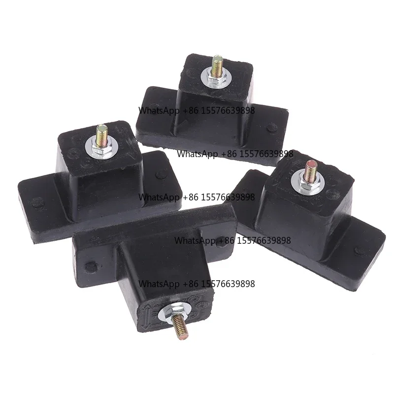 ZOCI-FOR 4Pcs Air Conditioner Rubber Vibration Mounting Bracket Shock Absorbing Anti-Vibration Isolator Pads