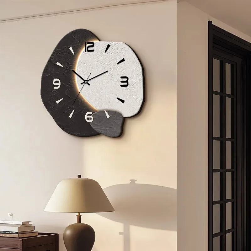 Retro Wall Clock Silent Quartz Nordic Art Decor Creative Living Room Clock Dining Room Home Decoration