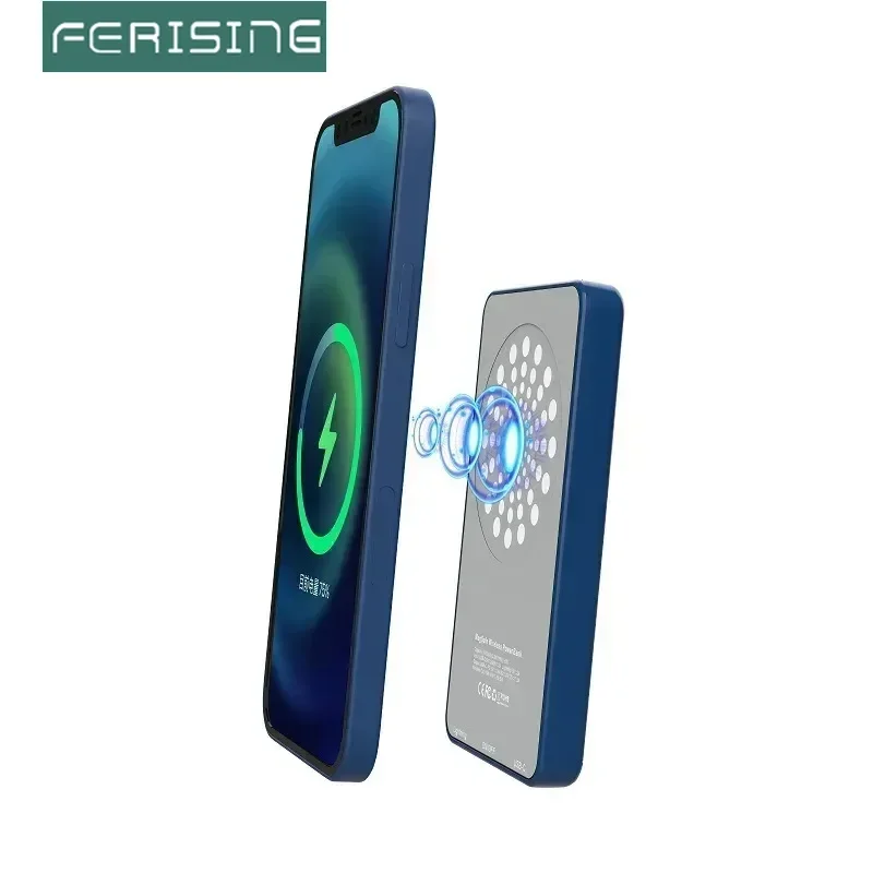 

18W PD Mag safe Wireless Charger 5000mAh Power Bank For iPhone 12 Backup Bracket Portable Powerbank For iPhone 12 Mini Pro Max