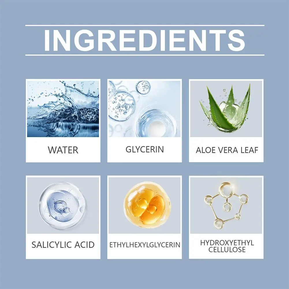 2% 살리실산 세럼은 섬세한 모공을 조여줍니다. 페이셜 에센스 하이드레이팅 젠틀 수축 모공 여드름 제거 세럼 페이스 스킨 케어