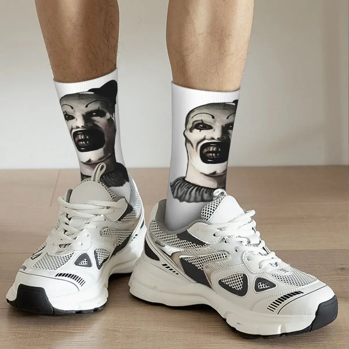 Terrifier-calcetines largos Harajuku, medias Súper suaves para todas las estaciones, accesorios para regalos Unisex