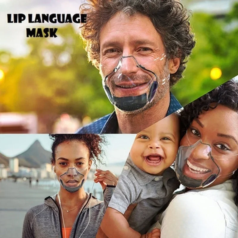 מגן מסכת כיסוי הפה שקוף למבוגרים עמיד מסכת פנים מגן פנים משולב פלסטיק רשמיש אנטי ערפל Dustproof מסכה