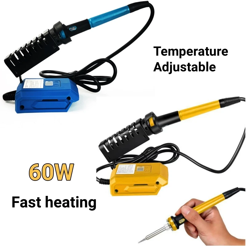 

60W 20V Electric Soldering Iron For Makita/Dewalt Fast Heating Temperature Adjustable Repairing Tool with 936 Soldering Iron Tip