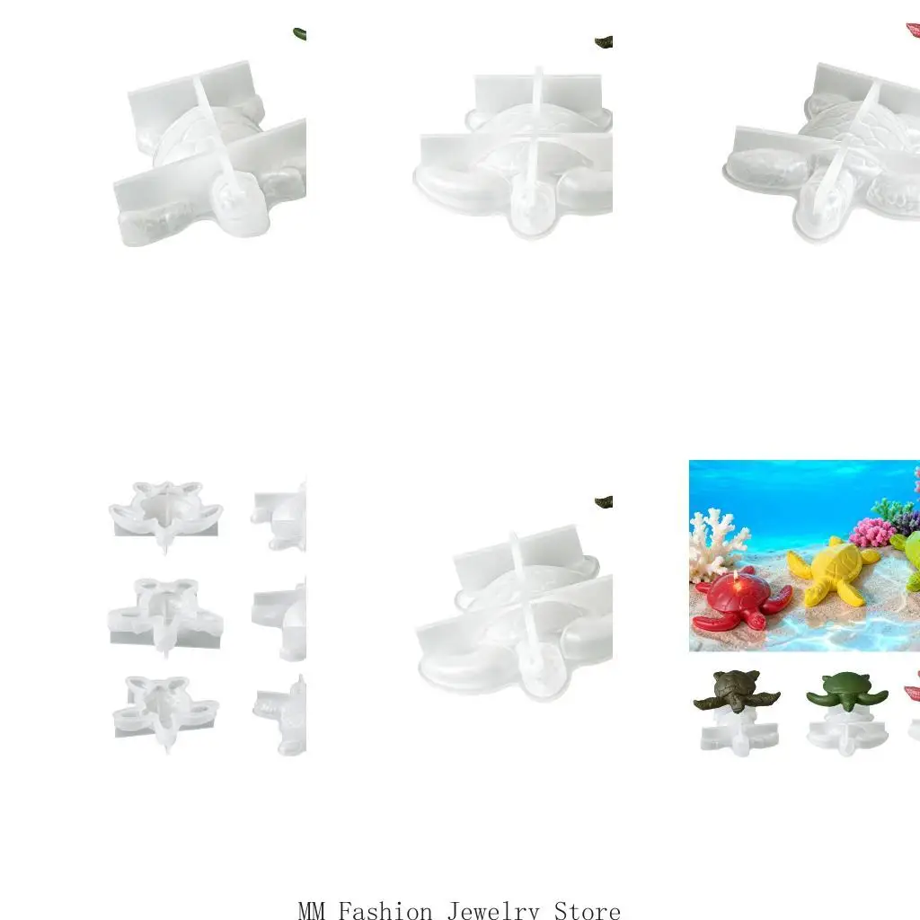 Reusable Silicone Mold Turtles Crafting Ornament Molds for Decorating D0UB