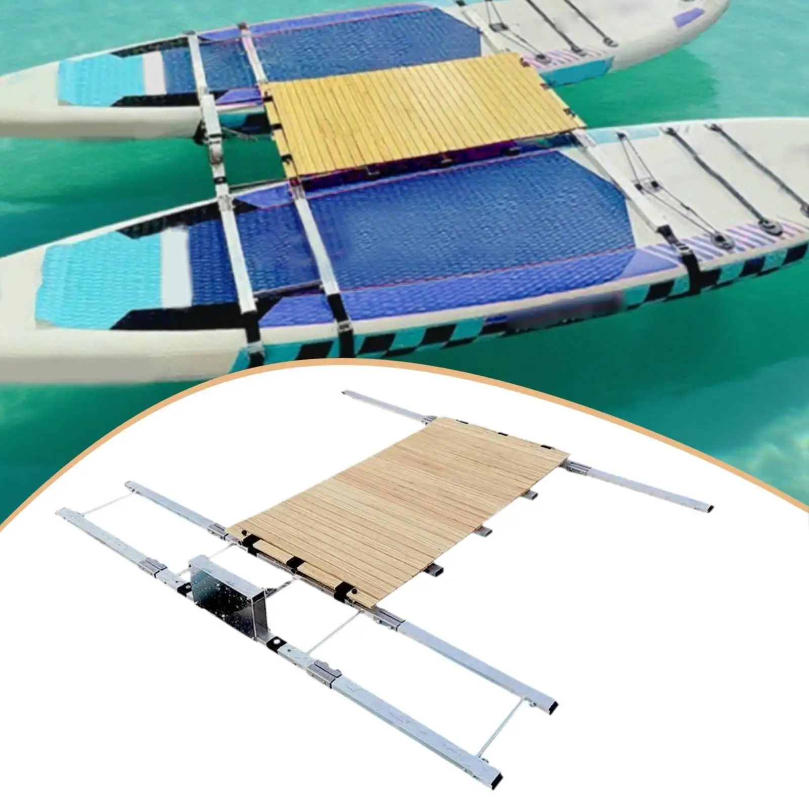 Paddle Connector Platform Easy Assembly Portable Linkage Deck for Two Boards SUP Catamaran Freshwater Saltwater Use