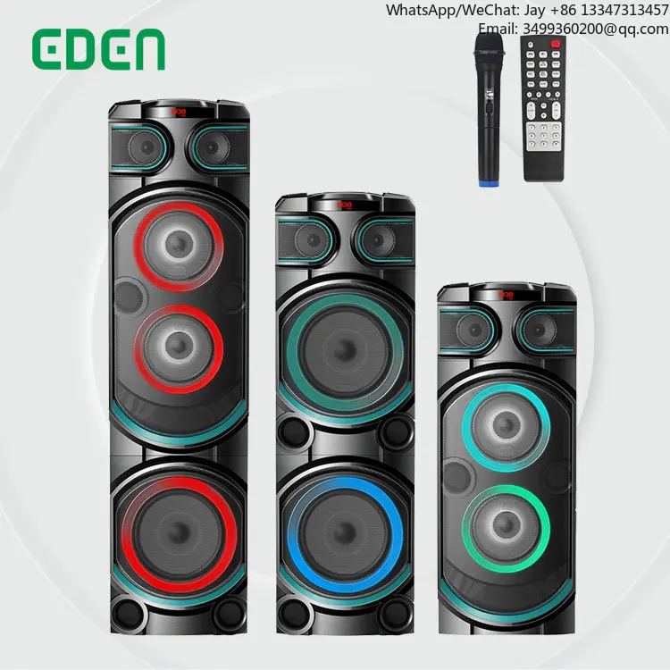 

EDEN NewModel Dual 10inch Home Wooden Speaker Stereo Private Rechargeable Professional Wireless BT Dj Box With TWS Party Speaker