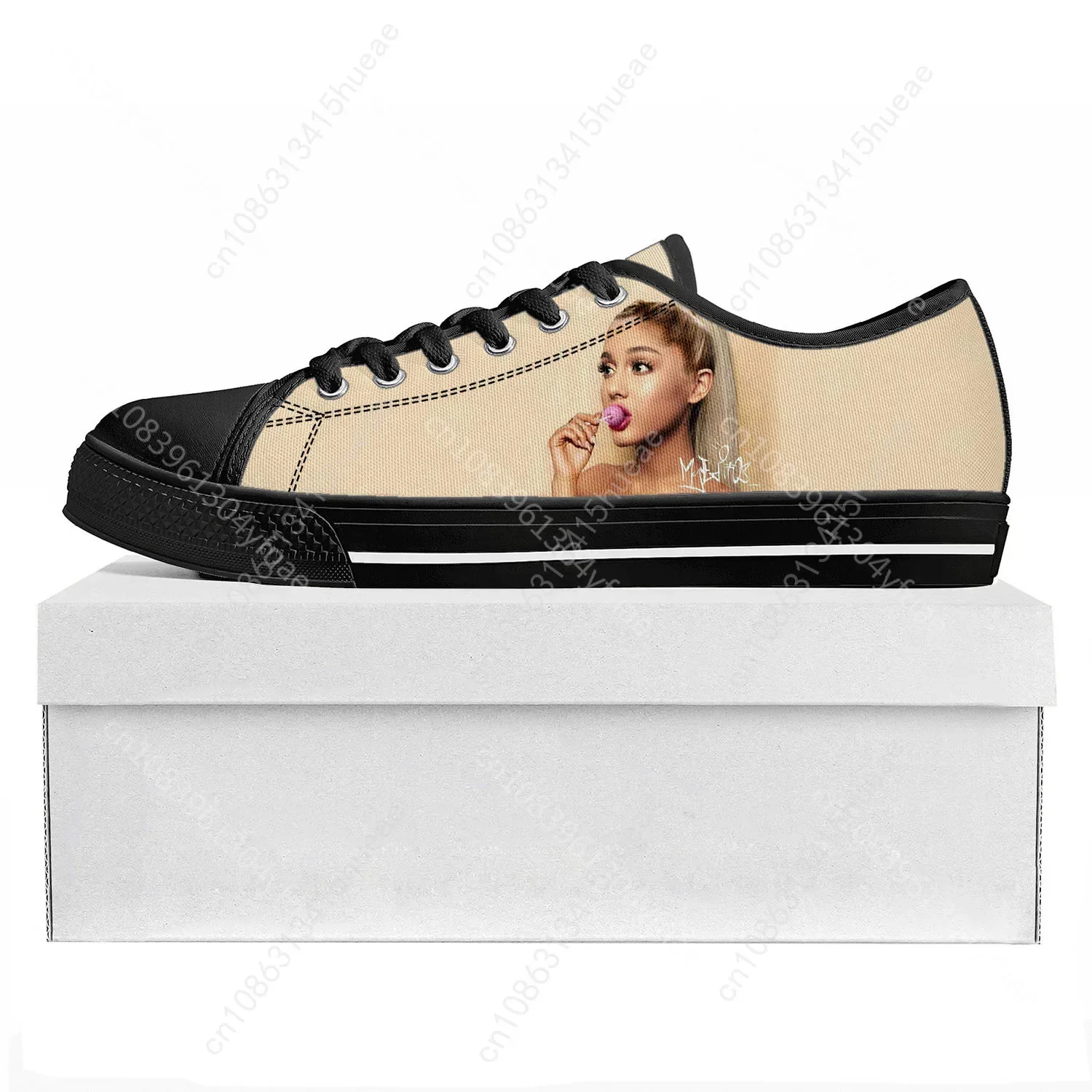 A-Arianas Singer Pop Yes, And Low Top Sneakers Womens Mens Teenager G-Grandes High Quality Canvas Sneaker Casual Customize Shoes