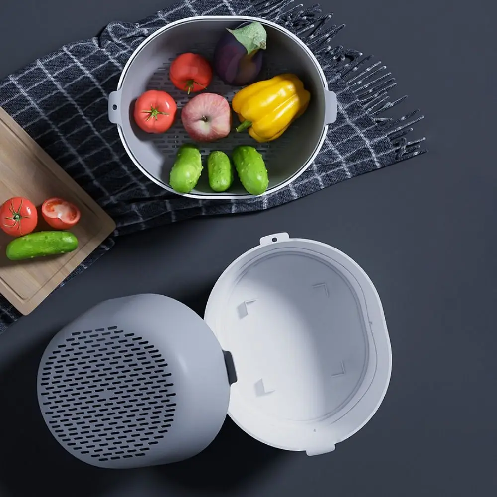 

Двухслойная электрическая корзина для мытья овощей, большая емкость, амортизирующая стиральная машина для фруктов, пластиковая основа на присоске