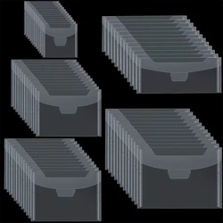 10pcs/set   Sheets Plastic Folder Bags For Storaging Cutting Dies Stamps Organizer Holders 7.5x5.5inch Transparent Bags