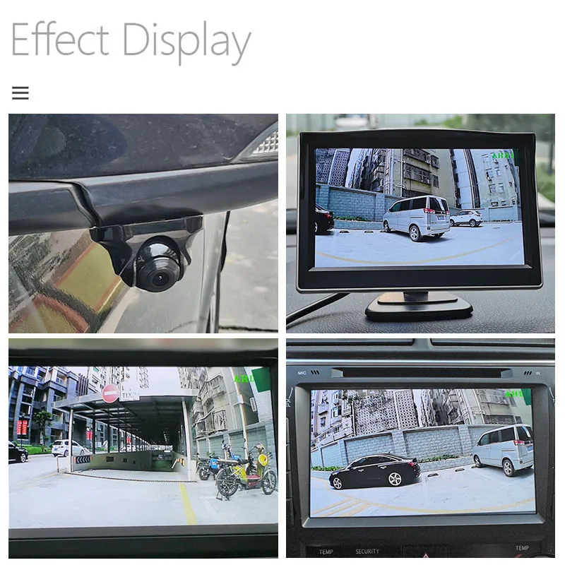DIYKIT 1920x1080 AHD High Definition 170 degree Car Truck Starlight Night Vision Rear View Car Camera for Bus Car Truck Monitor