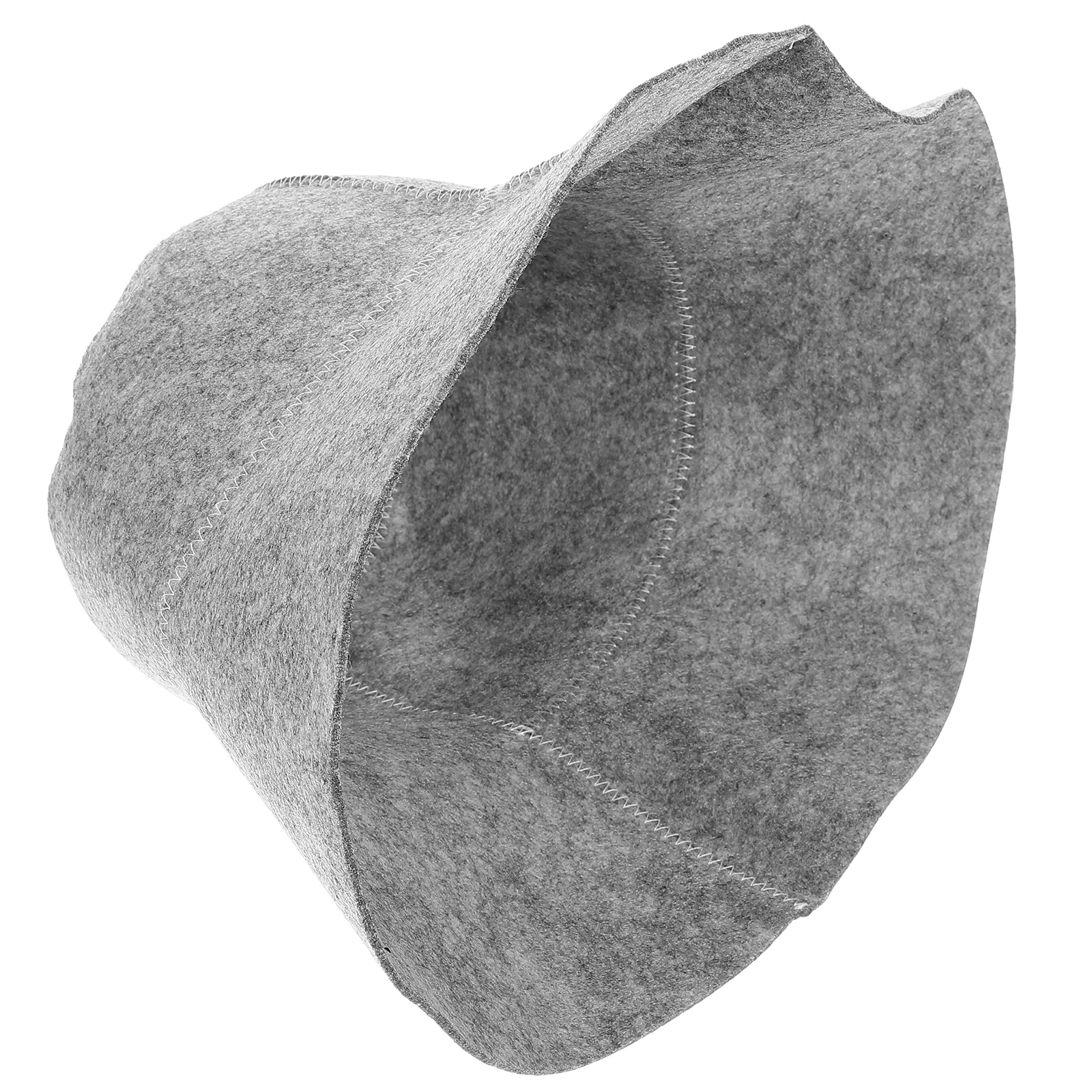 

Felt Bath Sauna Cap Absorbent Dark Grey Sauna Hat For Women 15 5cm Diameter 19cm Height Spa Bath Supplies Steam