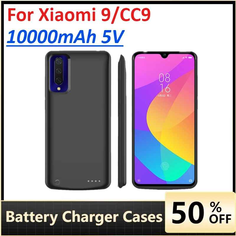 

Battery Charger Cases for Xiaomi 9 Xiaomi CC9 10000mAh Portable Charger Power Bank Case Mobile Phone Accessories