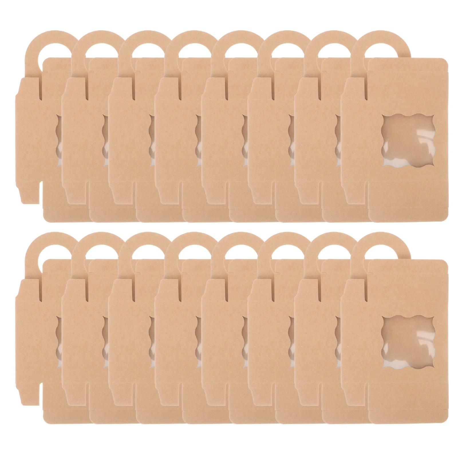 

25pcs Bottle Box Kraft Paper Small Boxes for Storage Display Decorative Boxes Gift Box for Bottle Packaging