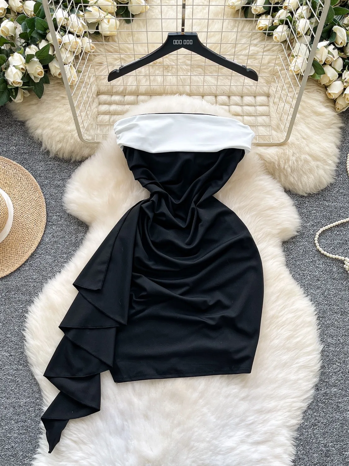 مثير حمالة اللون بلو عالية الخصر التفاف الجسم تنورة للنساء الصيف رغبة نقية Faionable جرس Sve الحضرية تخفيف الدكتور