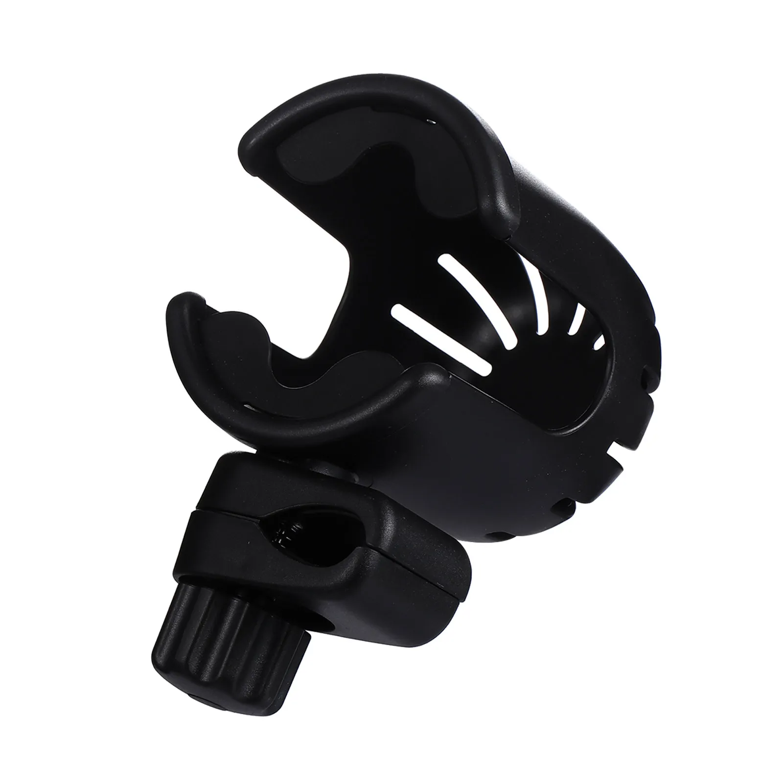 

Heavy Duty Adjustable Cup Holder for Stroller Bicycles Wheelchair Scooters Carts Lawnmowers Office Chairs 360 Degree Rotating