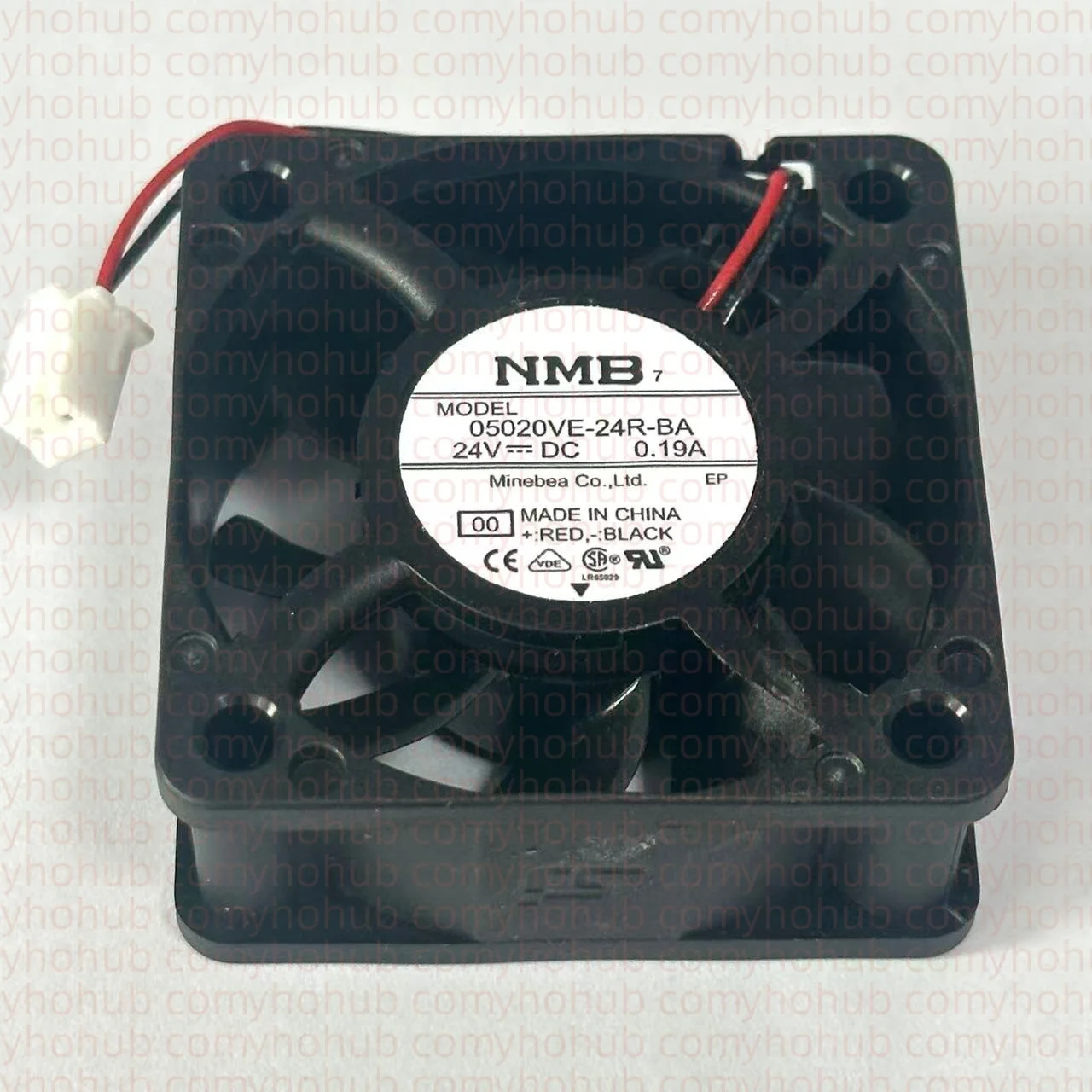 NMB-MAT 05020VE-24R-BA DC 24V 0.19A 50x50x20mm 2-Wire Server Cooling Fan