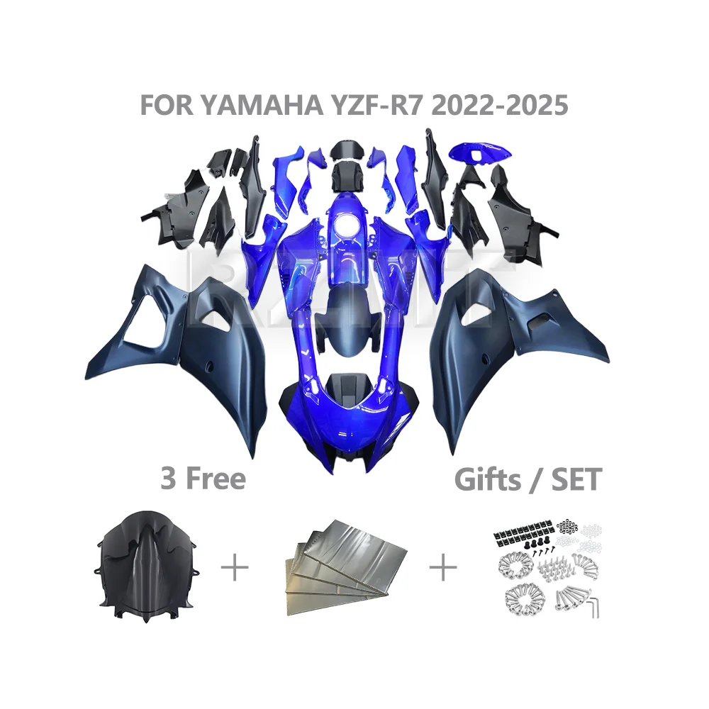 

Обтекатель мотоцикла для YAMAHA YZF R7 2022-2025 YZF-R7, комплект кузова, индивидуальный комплект обтекателя, аксессуары из АБС-пластика Y0722-101a