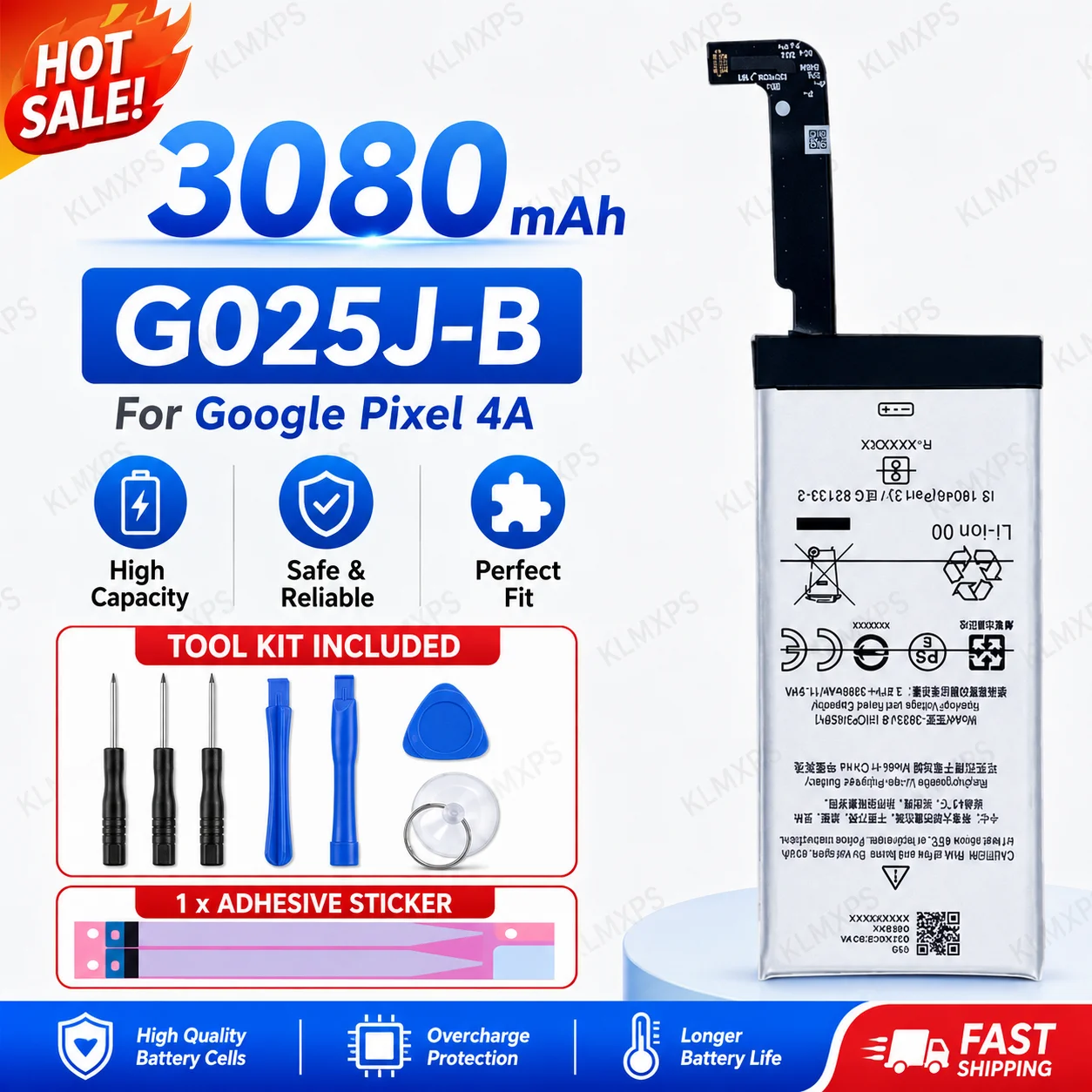 Replacement Repair Phone Battery G020A-B G013A-B G025J-B G27FU GLU7G G020J-B BG2W For Google Pixel 3 3XL 4 4XL 4A 5A 5G 6A 2B
