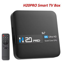 H20PRO Smart TV Box WiFi6 Android 10 6K 4K 3D Media Player TV Box Android 2.4G&5G WIFI Very Fast 1080P Set Top Box