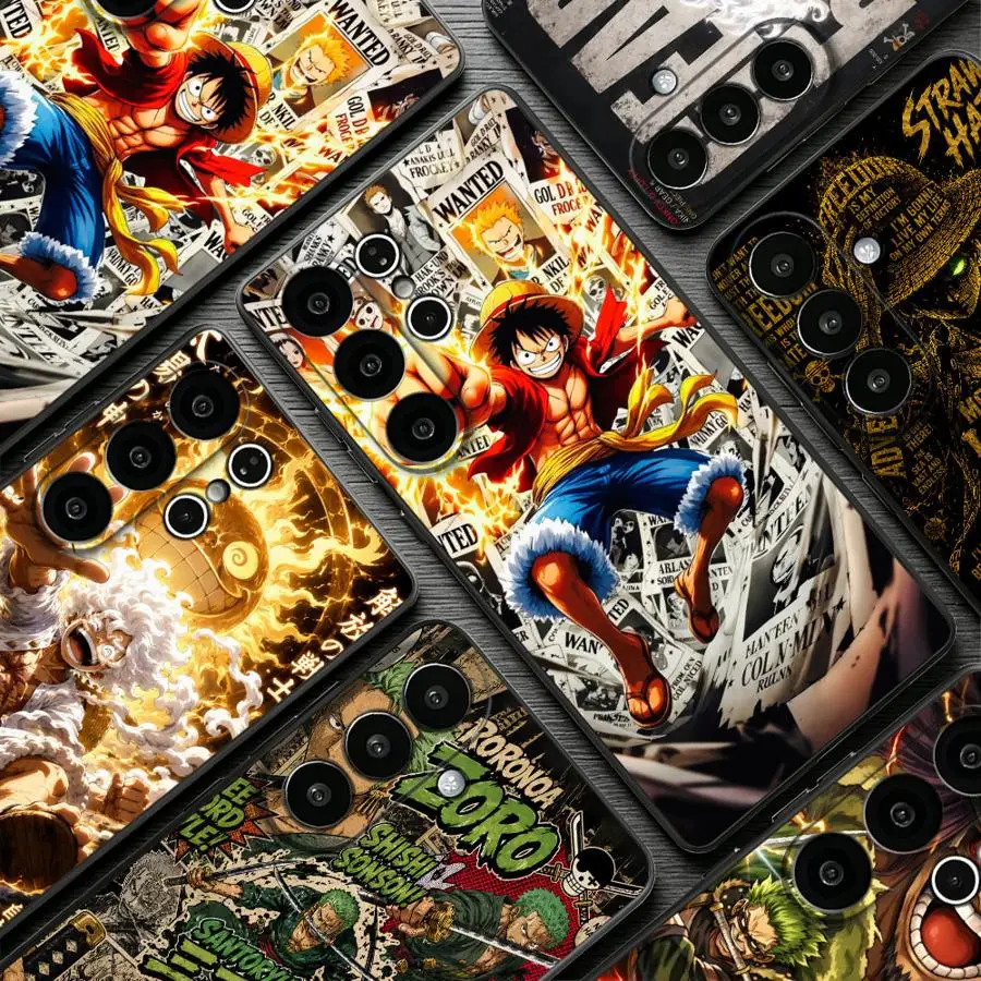 Case for Samsung Galaxy S26 Ultra S20 S21 FE S10 S9 S24+ S24 S25 Plus S26+ Note 20 8 9 10 S23 S25+ Phone Cover Furious Luffy