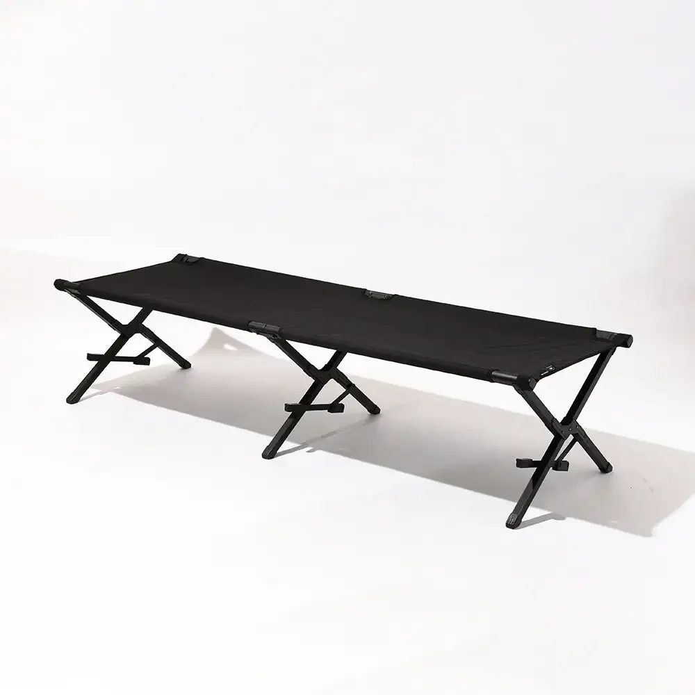 Ultralight Compact Travel Aluminum Camping Cot Adjustable Height Sleeping Cot Folding Camping Bed
