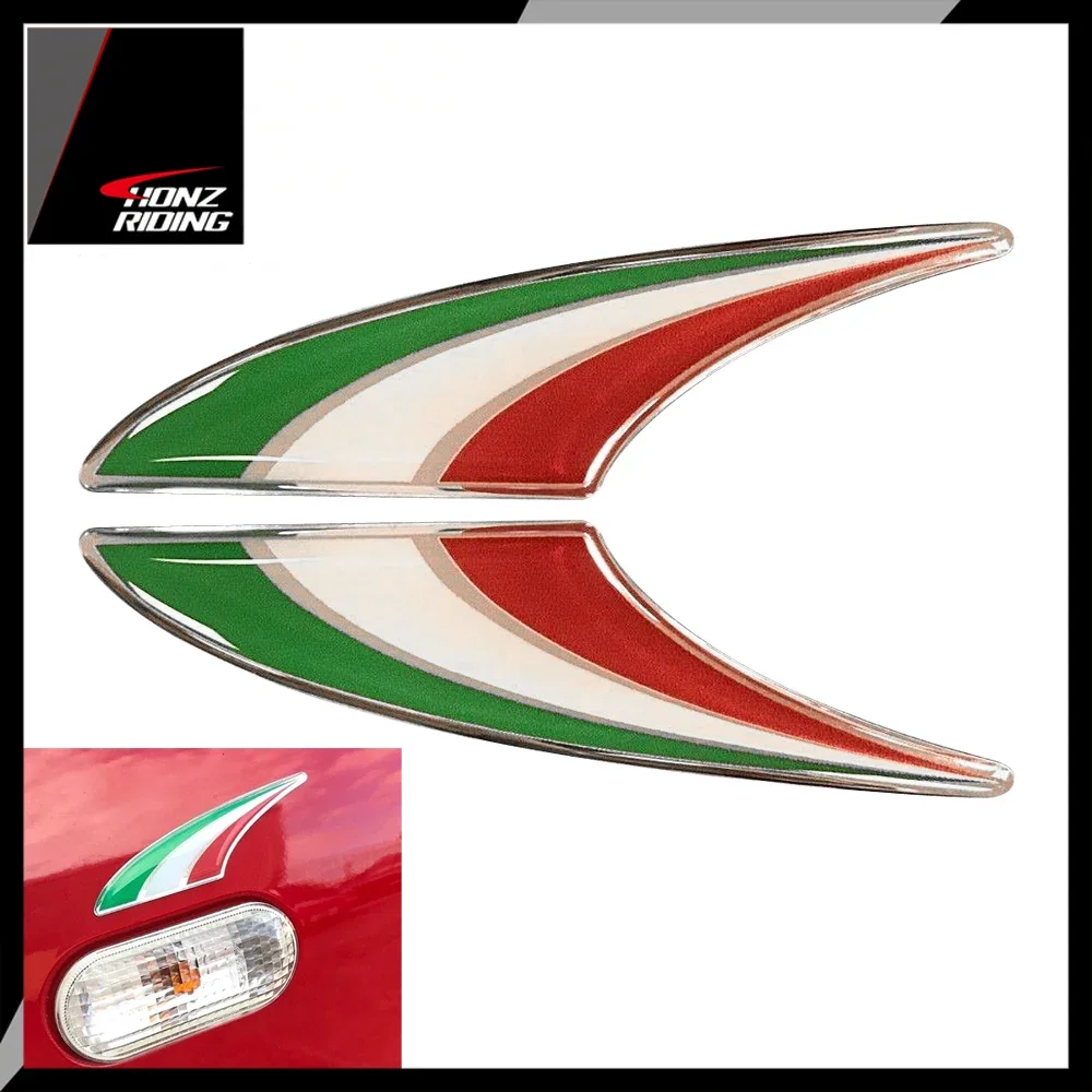 

For Vespa GTS GTV Ducati Aprilia Decals Car Stickers 3D Italy Flag Sticker Italia Decal