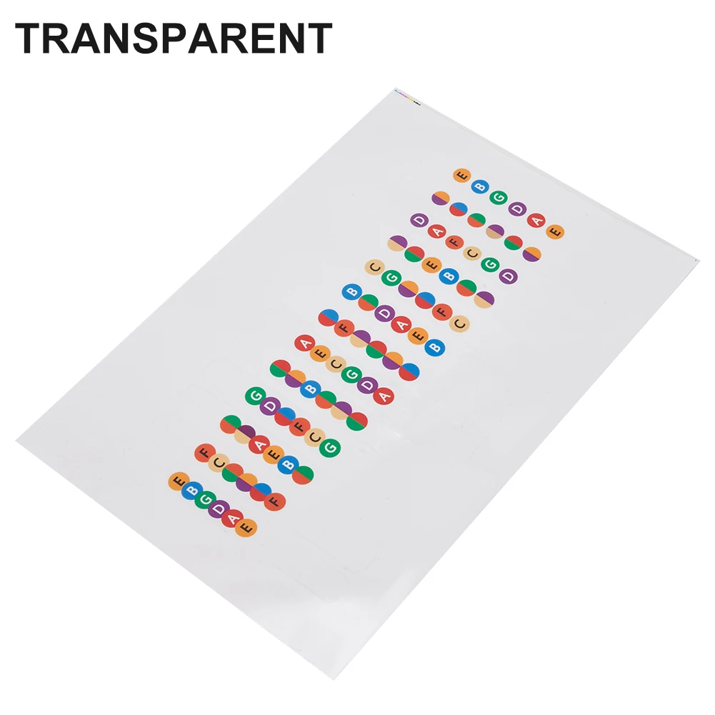 1PC Guitar Scale Sticker Guitar Fretboard Stickers Scales Notes Labels For Fretboard Decals Beginner Learning Auxiliary
